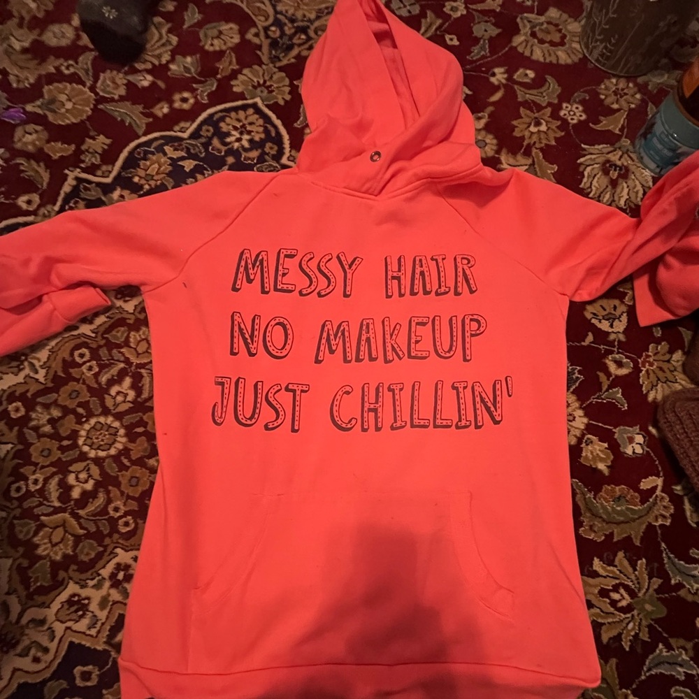 Hot pink hoodie